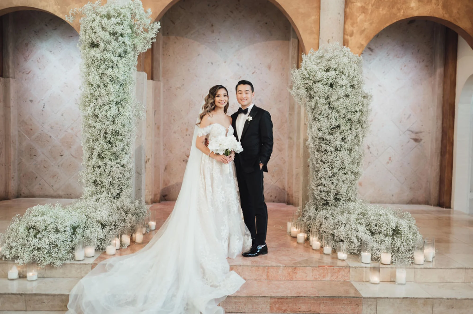 Floral Events custom floral design at The Bell Tower on 34th, Houston